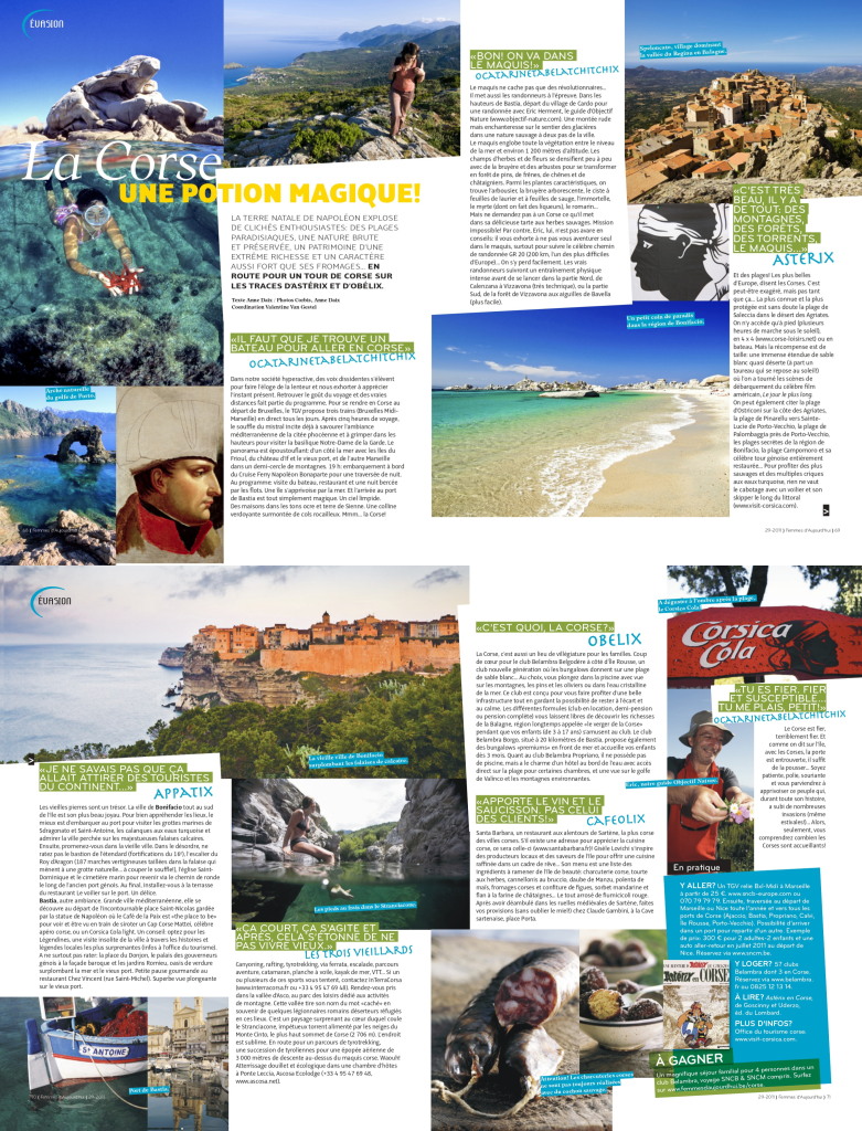 Portefolio CV Anne Daix Communication Gestion de l'environnement Article Corse